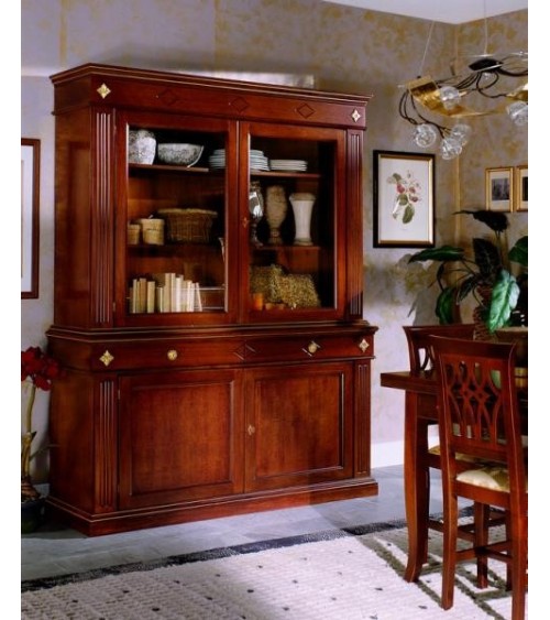 Cristalliera classica due porte - VDE803 - 1 - Credenze