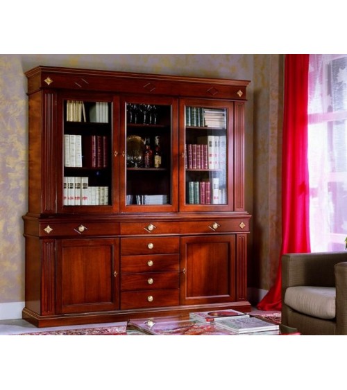 Credenzone basso classico due porte sette cassetti (senza alzata) - VDE807 - 1 - Credenze