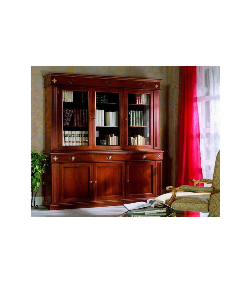 Cristalliera classica tre porte larghe - VDE809 - 1 - Credenze