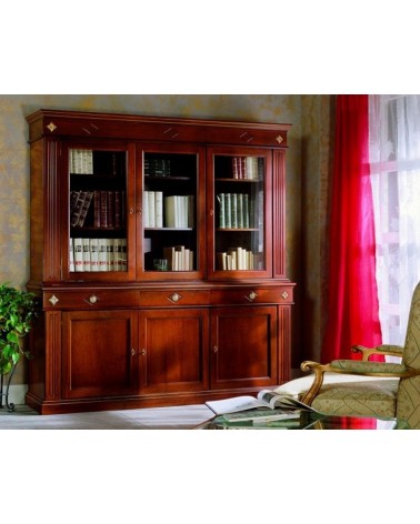 Cristalliera classica tre porte larghe - VDE809 - 1 - Credenze