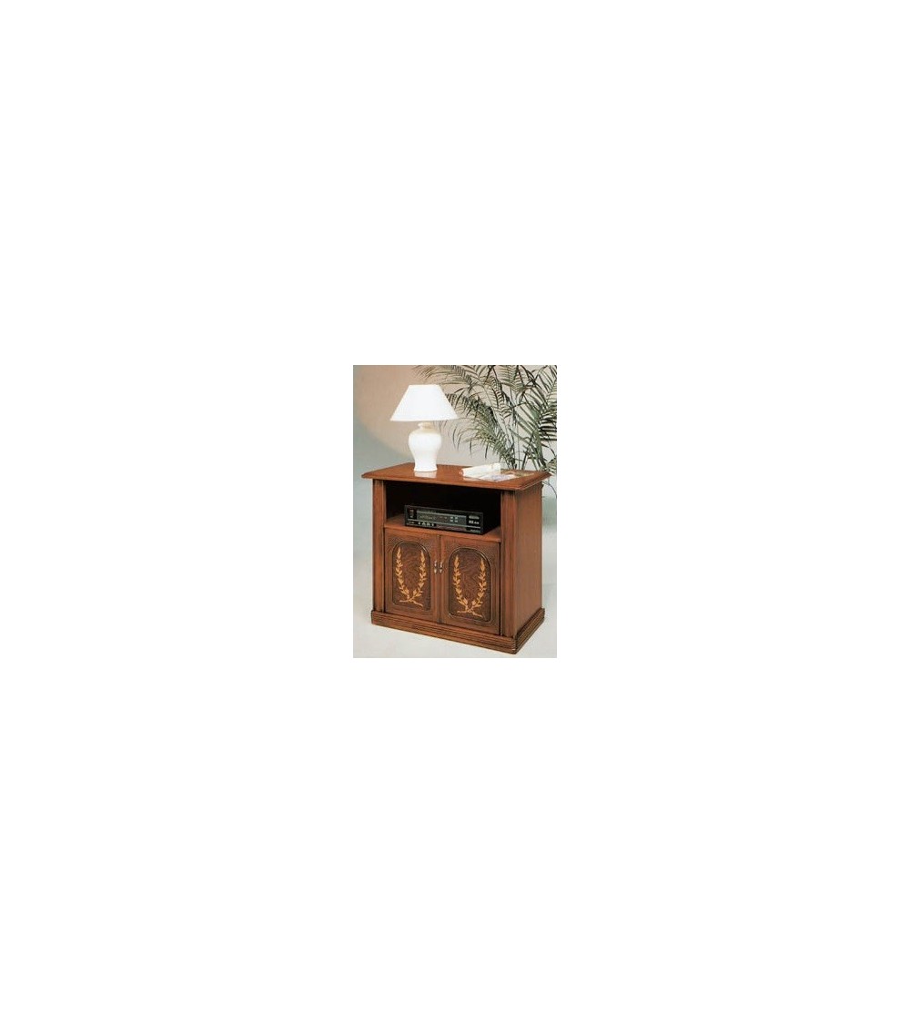 Porta TV classico radica intarsio due porte - M303 - 1 - Porta TV