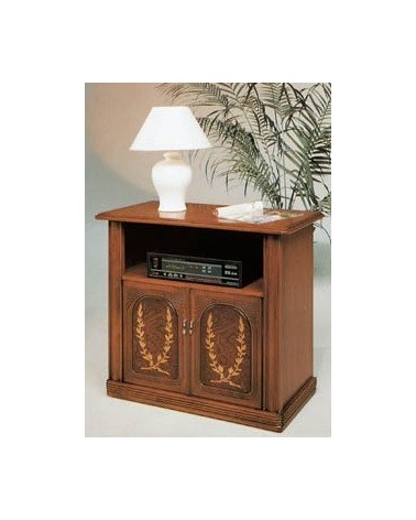 Porta TV classico radica intarsio due porte - M303 - 1 - Porta TV