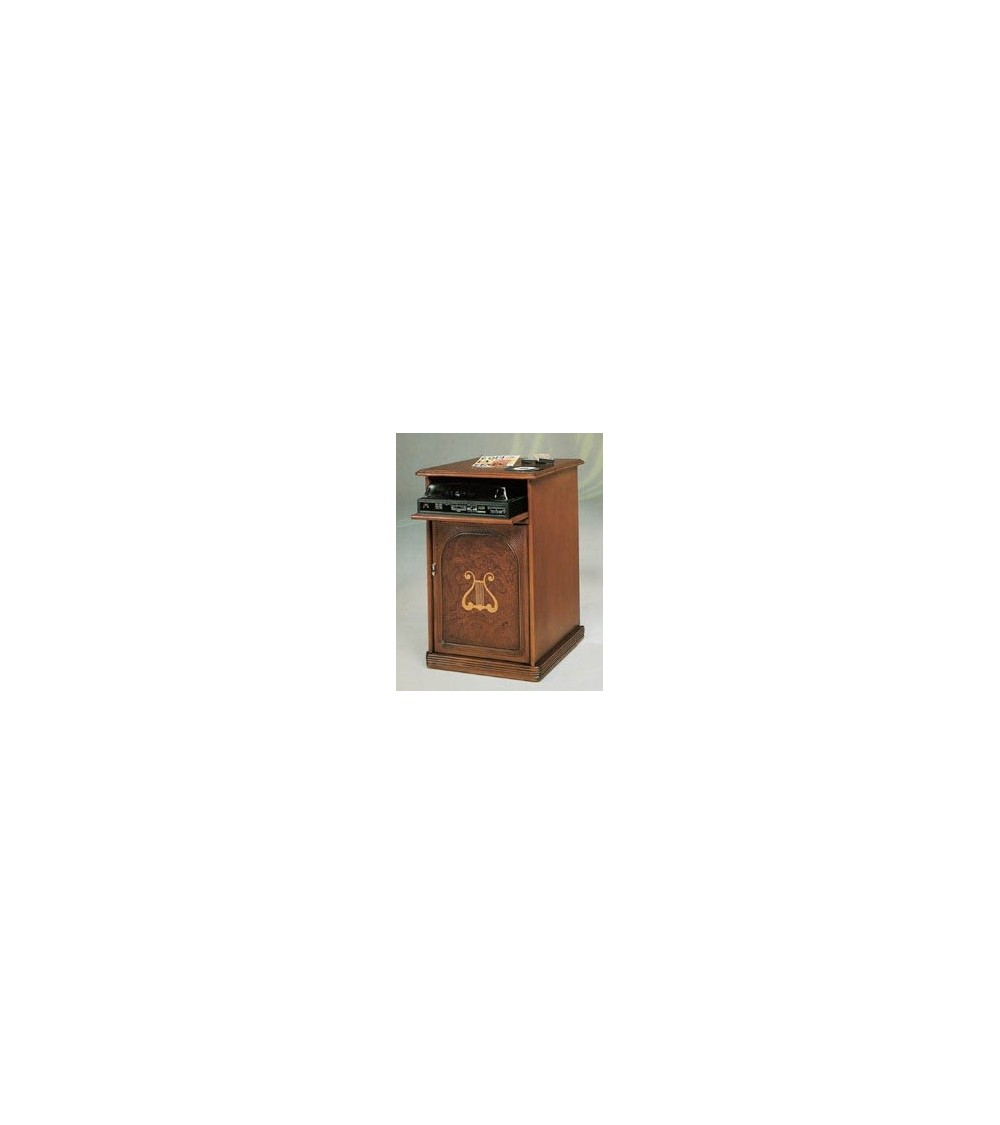 Portatelefono classico radica intarsio Arpa una porta - M405 - 1 - Porta TV