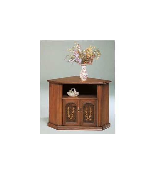 Porta-TV classico angolo radica/intarsio due porte - M703 - 1 - Porta TV