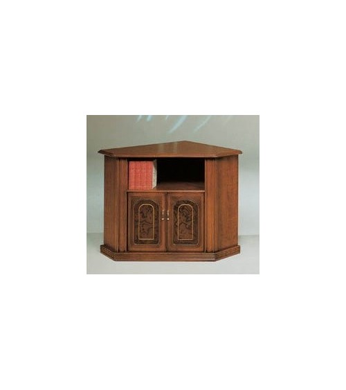 Porta-TV classico angolo radica/filetto due porte - M704 - 1 - Porta TV