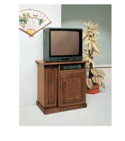 Porta-stereo classico radica/filetto due porte - M104 - 1 - Porta TV