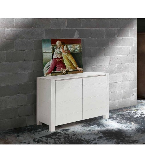 Credenza abete bianco spazzolato - T650 - 1 - Credenze