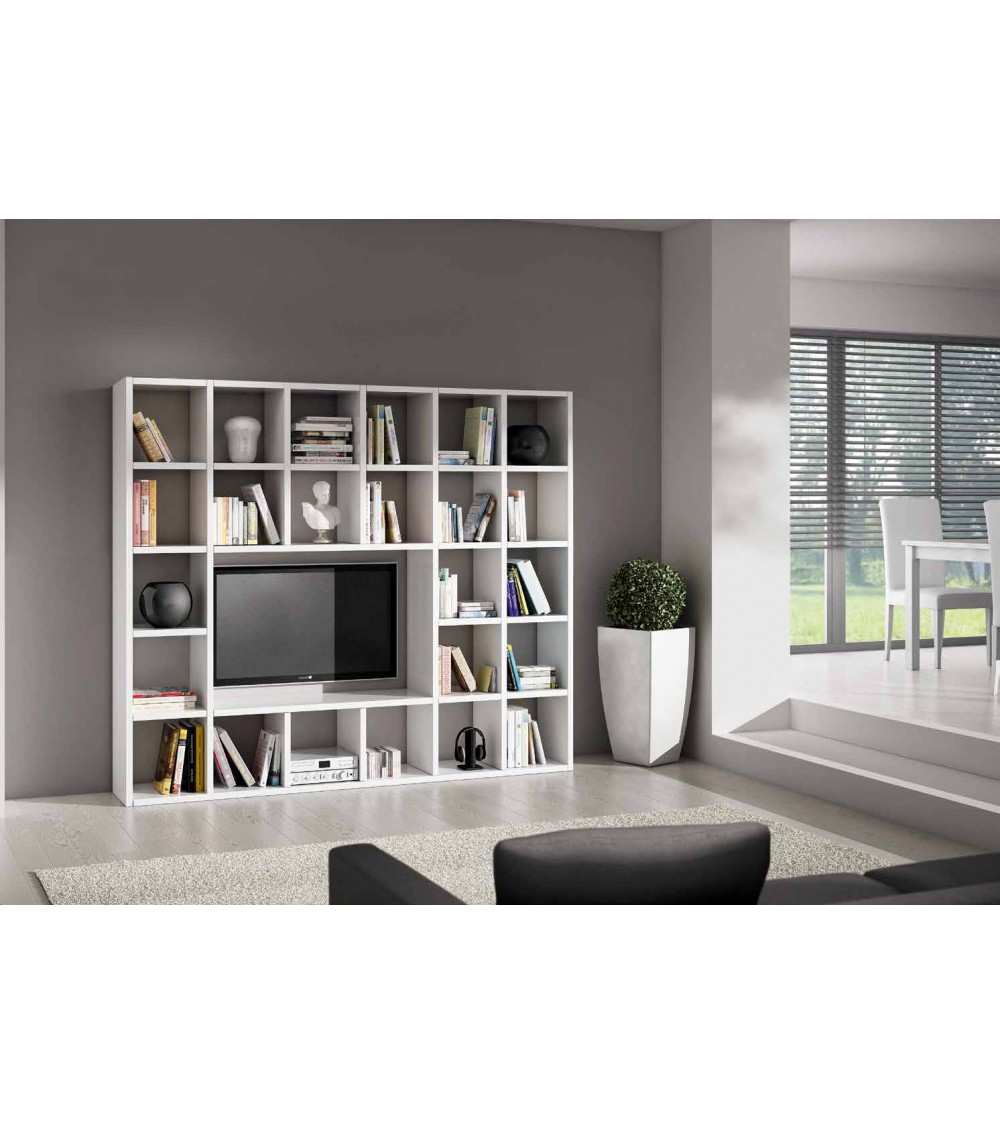 Parete bianco frassinato L. 261 P. 30 H. 218 - T571 - 1 - Home page