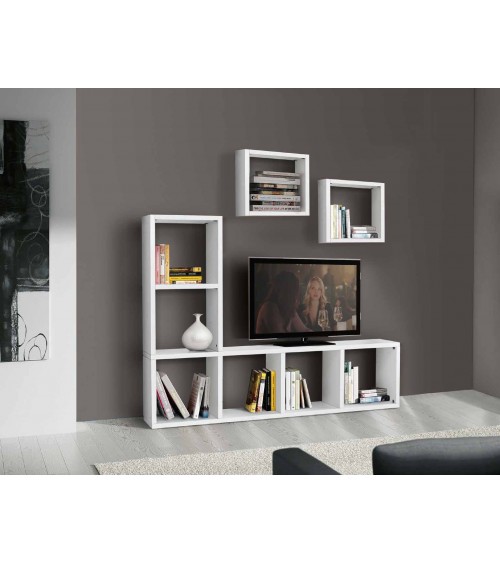 Cubo bianco frassinato L. 46 P. 30 H. 46 - T572 - 1 - Pareti attrezzate