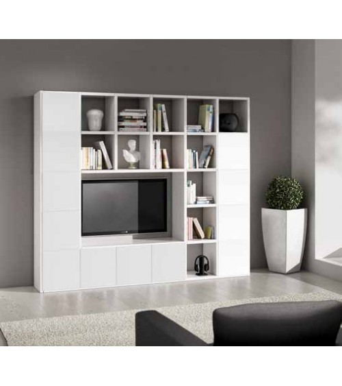 Set 2 antine bianco frassino - T599 - 6 - Pareti attrezzate