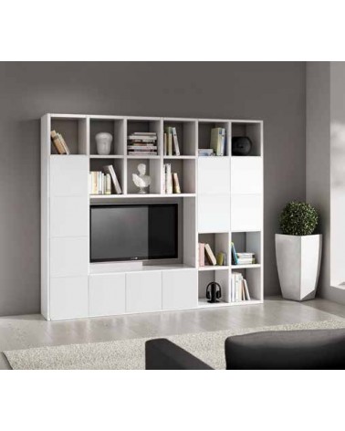 Set 2 antine bianco frassino - T599 - 7 - Pareti attrezzate