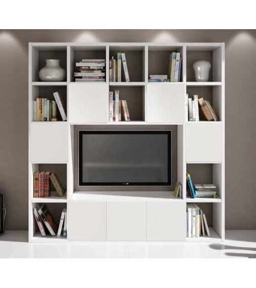 Set 2 antine bianco frassino - T599 - 5 - Pareti attrezzate
