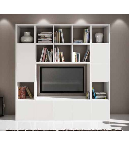 Set 2 antine bianco frassino - T599 - 4 - Pareti attrezzate