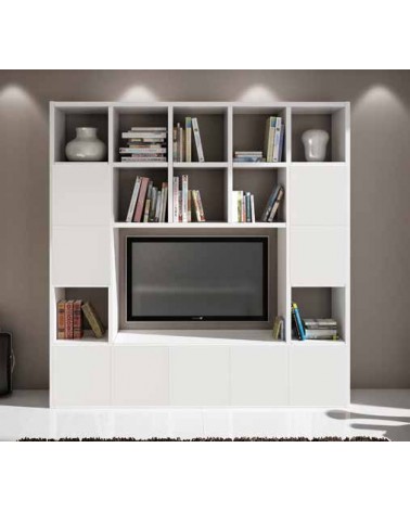 Set 2 antine bianco frassino - T599 - 4 - Pareti attrezzate