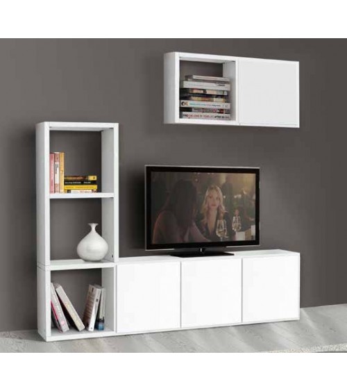 Set 2 antine bianco frassino - T599 - 1 - Pareti attrezzate