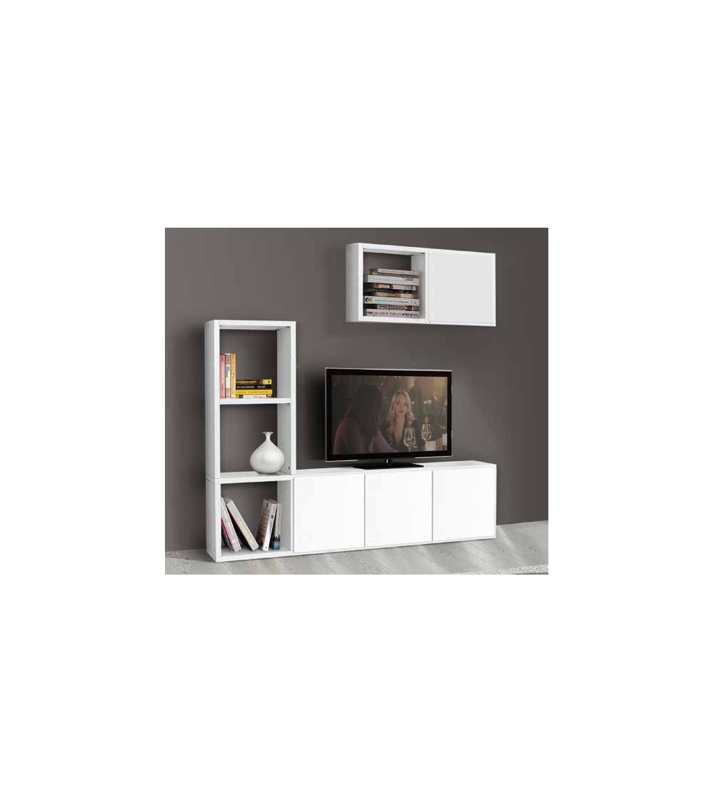 Set 2 antine bianco frassino - T599 - 1 - Pareti attrezzate