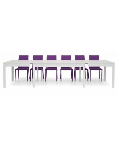 Tavolo bianco frassinato 180x90 + 4 allunghe 43 - T551 - 2 - Tavoli