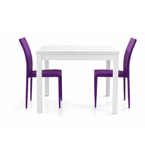 Tavolo bianco frassinato 90x90 a libro - T559 - 1 - Home page