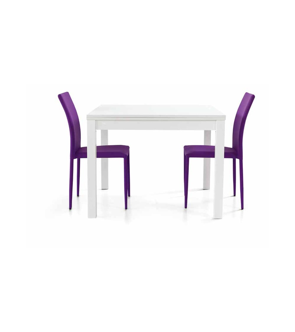 Tavolo bianco frassinato 90x90 a libro - T559 - 1 - Home page
