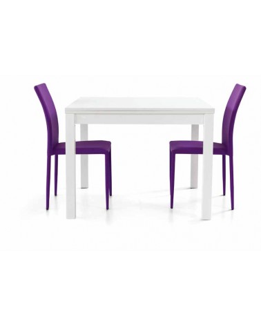 Tavolo bianco frassinato 90x90 a libro - T559 - 1 - Home page