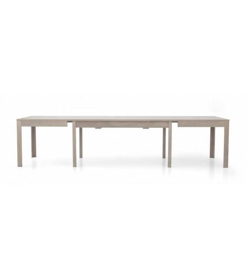 Tavolo rettangolare allungabile rovere grigio L. 160 P. 90 + 4 allunghe 43 - T560 - 2 - Home page