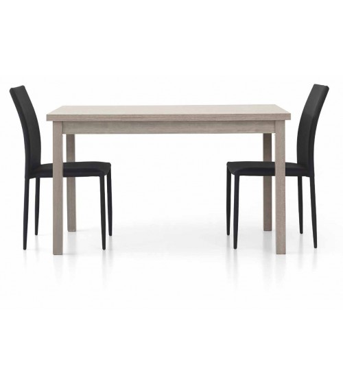 Tavolo rovere grigio 130x80 + 2 allunghe 40 - T564 - 1 - Tavoli