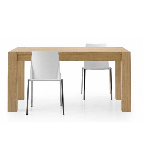 Tavolo rovere naturale spazzolato 140x90 2 allunghe 40 - T632 - 1 - Tavoli