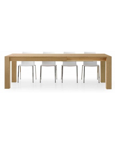 Tavolo rovere naturale spazzolato 160x90 2 allunghe 50 - T633 - 2 - Tavoli