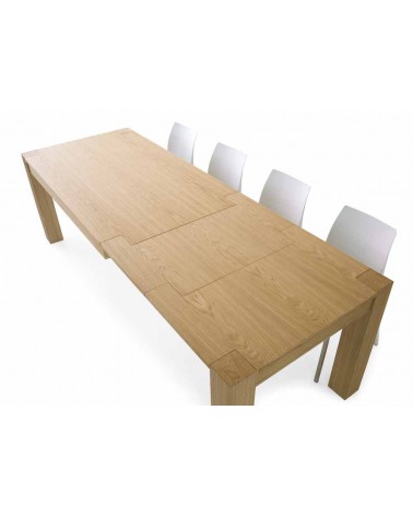 Tavolo rovere naturale spazzolato 180x90 2 allunghe 50 - T634 - 3 - Tavoli