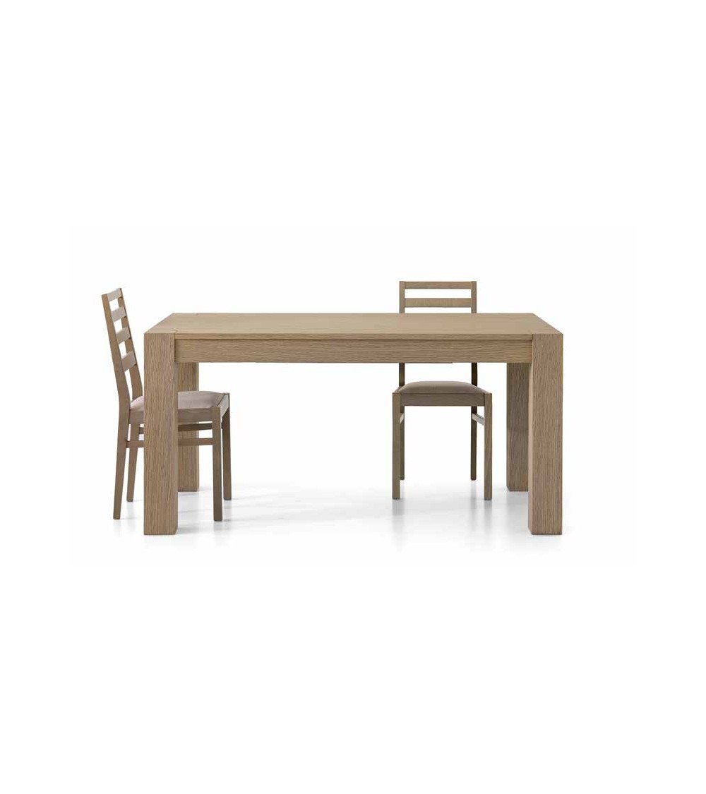 Tavolo rovere seppia spazzolato 140x90 2 allunghe 40 - T638 - 1 - Tavoli