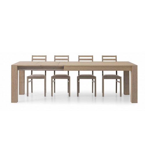Tavolo rovere seppia spazzolato 140x90 2 allunghe 40 - T638 - 2 - Tavoli