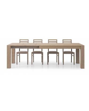 Tavolo rovere seppia spazzolato 140x90 2 allunghe 40 - T638 - 2 - Tavoli