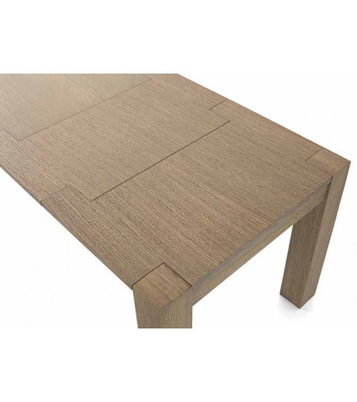 Tavolo rovere seppia spazzolato 140x90 2 allunghe 40 - T638 - 3 - Tavoli