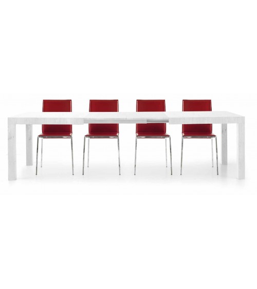 Tavolo bianco 160x90 2 allunghe 50 - T657 - 2 - Tavoli