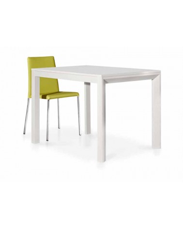 Tavolo bianco frassinato 110x70 1 allunghe 50 - T659 - 2 - Tavoli