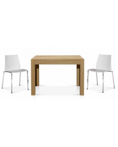 Tavolo rovere naturale 110x80 1 allunghe 50 - T689 - 1 - Tavoli