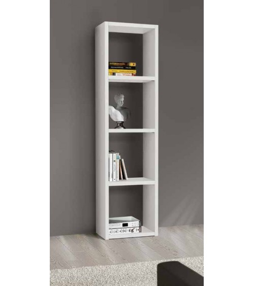 Libreria bianco frassinato L. 46 P. 30 H. 175 - T573 - 1 - Librerie