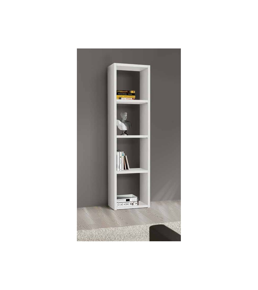 Libreria bianco frassinato L. 46 P. 30 H. 175 - T573 - 1 - Librerie