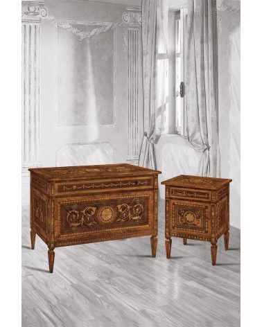 Comodino intarsiato - Z667/A - 1 - Comodini