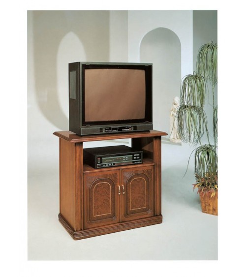 Porta TV classico bifacciale radica filetto due porte - M604 - 1 - Porta TV