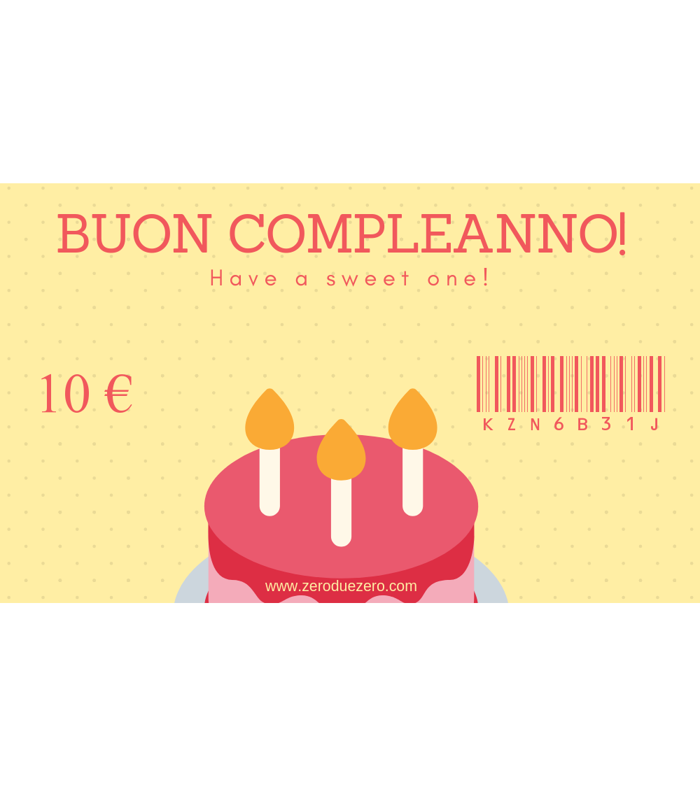 Buon compleanno!-10 - GC-10 - 1 - Gift Card