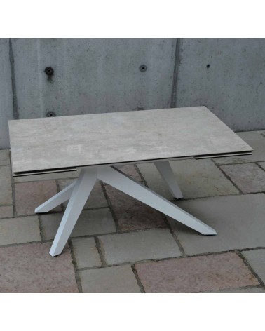 Tavolo ceramica finitura beton - 160x90 + 2 allunghe cm 40 - T1 - 1 - Tavoli