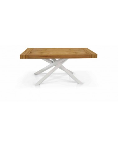 Tavolo nobilitato finitura rovere nodato ﾖ 180x100 2 all. cm.50 - T1617 - 1 - Tavoli