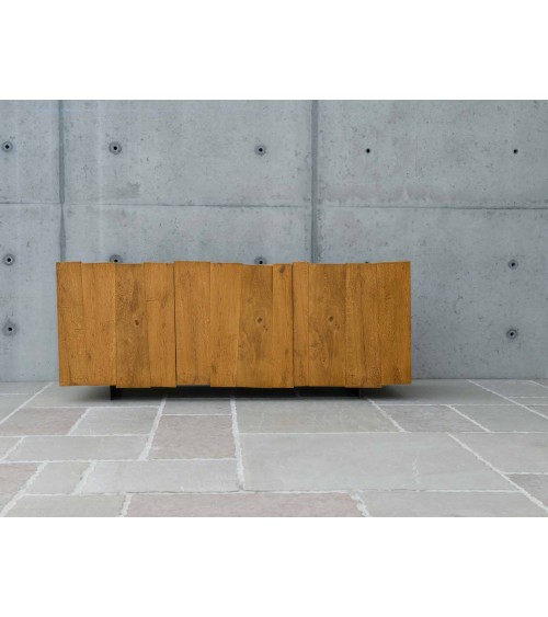 Base 3 ante rovere nodato finitura grano - T1627 - 1 - Credenze