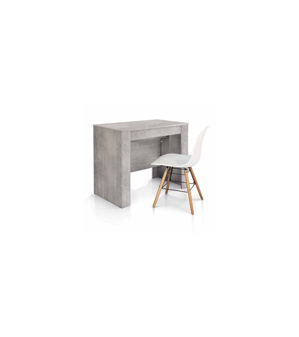 Consolle nobilitato finitura beton - 90x50 4 all. cm.45 - T1651 - 1 - Tavoli