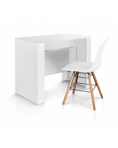 Consolle nobilitato finitura bianco ﾖ 90x50 4 all. cm.45 - T1652 - 1 - Tavoli