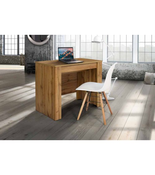 Consolle nobilitato finitura rovere nodato ﾖ 90x50 4 all.cm.45 - T1653 - 1 - Tavoli