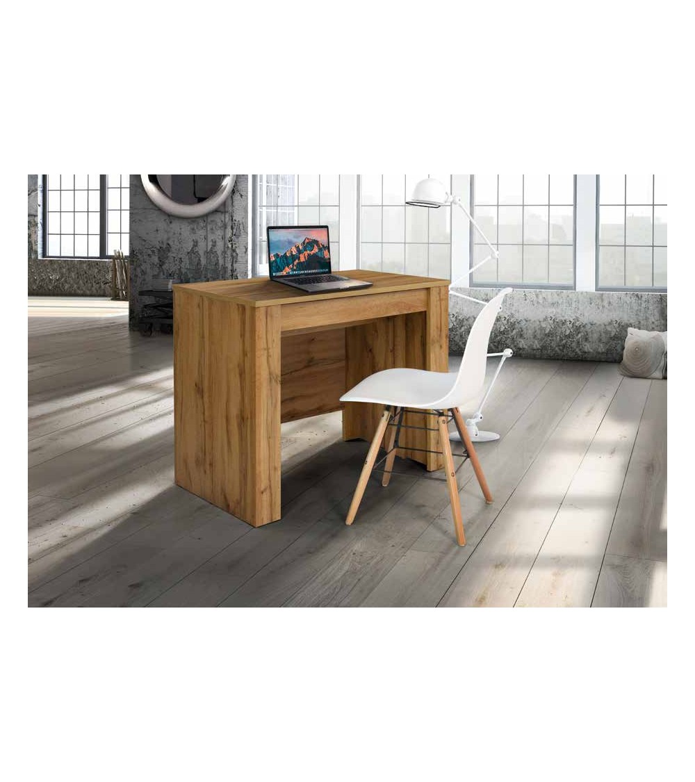 Consolle nobilitato finitura rovere nodato ﾖ 90x50 4 all.cm.45 - T1653 - 1 - Tavoli