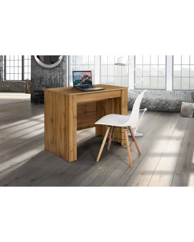 Consolle nobilitato finitura rovere nodato ﾖ 90x50 4 all.cm.45 - T1653 - 1 - Tavoli