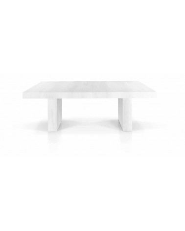 Tavolo nobilitato finitura bianco consumato ﾖ 160x90 5 all. cm.50 - T1676 - 1 - Tavoli